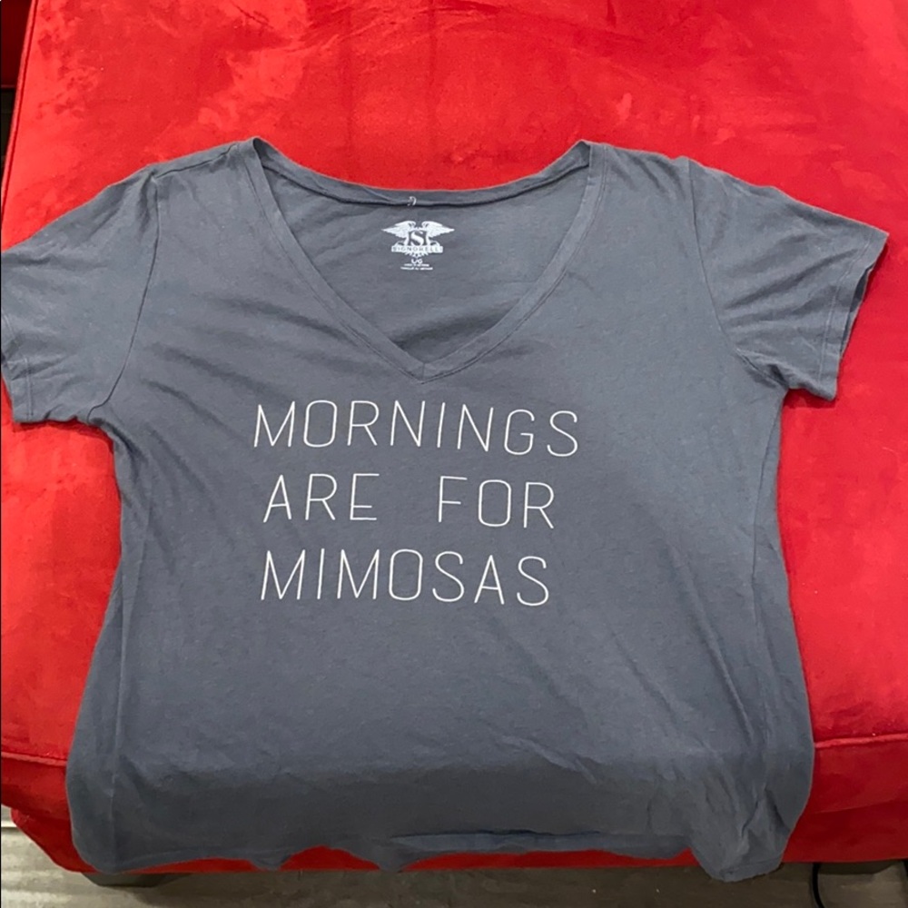 “Morning are for mimosas” T-shirt